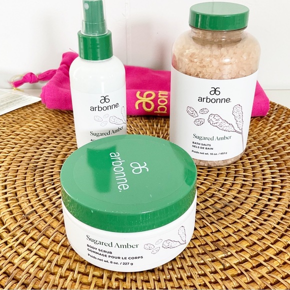 Arbonne Other - Arbonne SPA TUB GIFT SET - Scrub, Bath Salts, Body Mist Set OLYMPIC DREAM